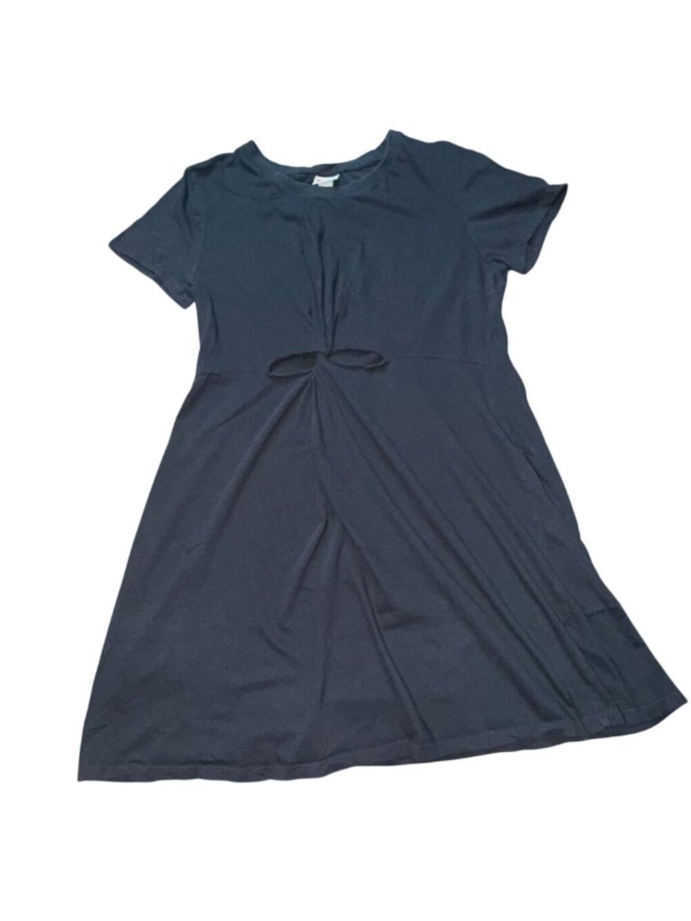 Mossimo Peek-A-Boo Mini T-Shirt Dress-Gray-Size Medium-GUC